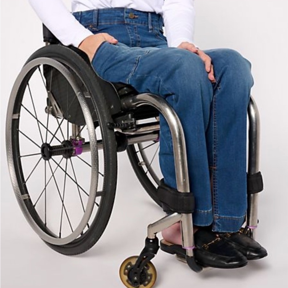 Denim & Co. Adaptive Cozy Touch Slim Straight Jeans Wheelchair Fit NIB